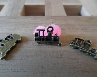 ♥ X 10 PCs antique Train charm bronze 15mm♥