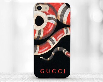 Gucci Red Snake iPhone Case Gucci iPhone 7 plus Gucci iPhone 6s Case Fashion iPhone case Gucci Samsung S7 Case black gucci iphone 8 case SE