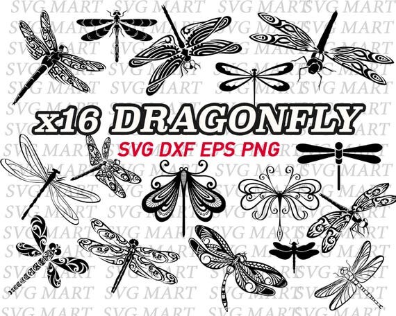 Download dragonfly svg insect svg clipart stencil decal vinyl