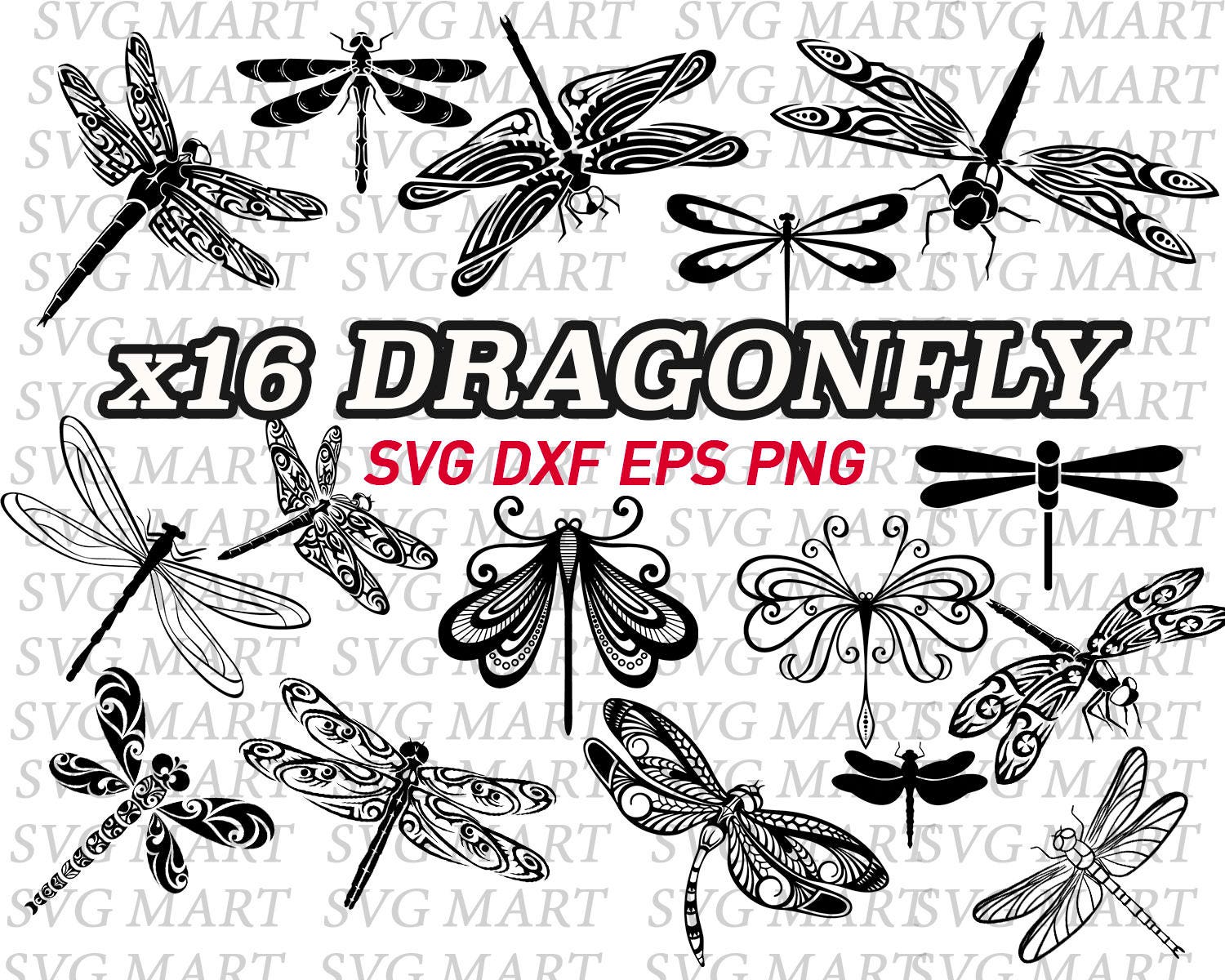 Download dragonfly svg insect svg clipart stencil decal vinyl