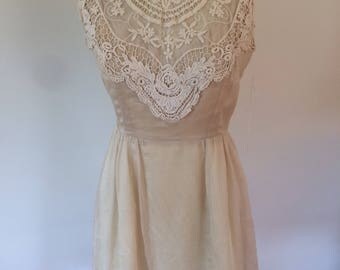 Ark & Co. Lace-top open-back Dress