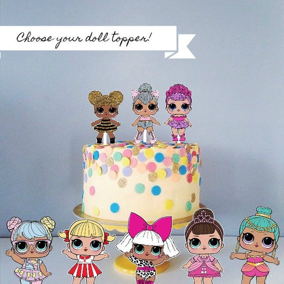L.O.L Surprise Dolls Handmade Birthday Cake Doll Topper