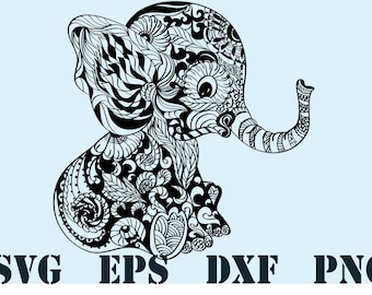 Download Elephant mandala | Etsy