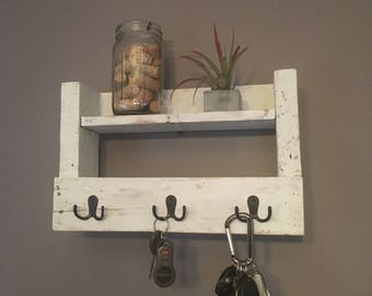 Rustic Key Holder Mail Decor Farmhouse Shabby Chic Rustic Key Holder Mail Decor Farmhouse Shabby Chic