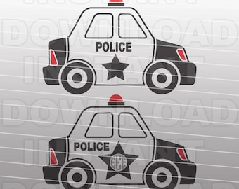 Police SVG File,Police Car SVG,Monogram SVG Cut File-Vector Clip Art for Commercial & Personal Use Cricut,Silhouette,Cameo,Pazzles,Vinyl