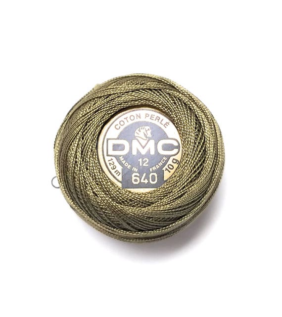 DMC 640 Very Dark Beige Gray Perle Cotton Thread Size 12