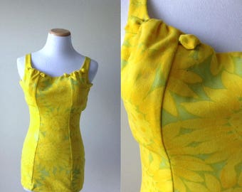 Marina swimsuit | vintage 1960s swimsuit | 60s bathing suit playsuit