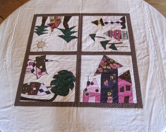 Whimsical Houses Tablecloth