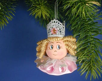 Oz Glinda Good Witch Ornament/Oz Glenda Good Witch/Princess ornament/Pink Satin Oz Good Witch