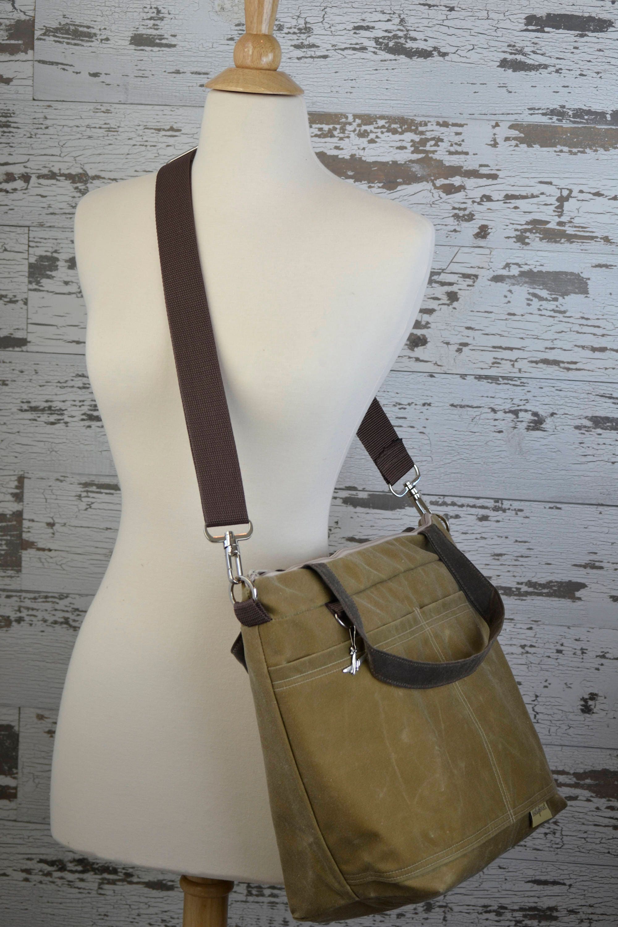 Camera Bag Waxed Canvas waterproof Tote / cross body made in