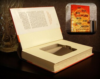 Hollow Book Safe with Flask (The Girl Who Played with Fire)