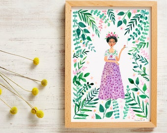 Frida Kahlo Poster A4 Print A3