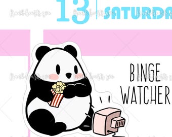TV Panda Planner Stickers - Mini Sheet MULTI SIZES