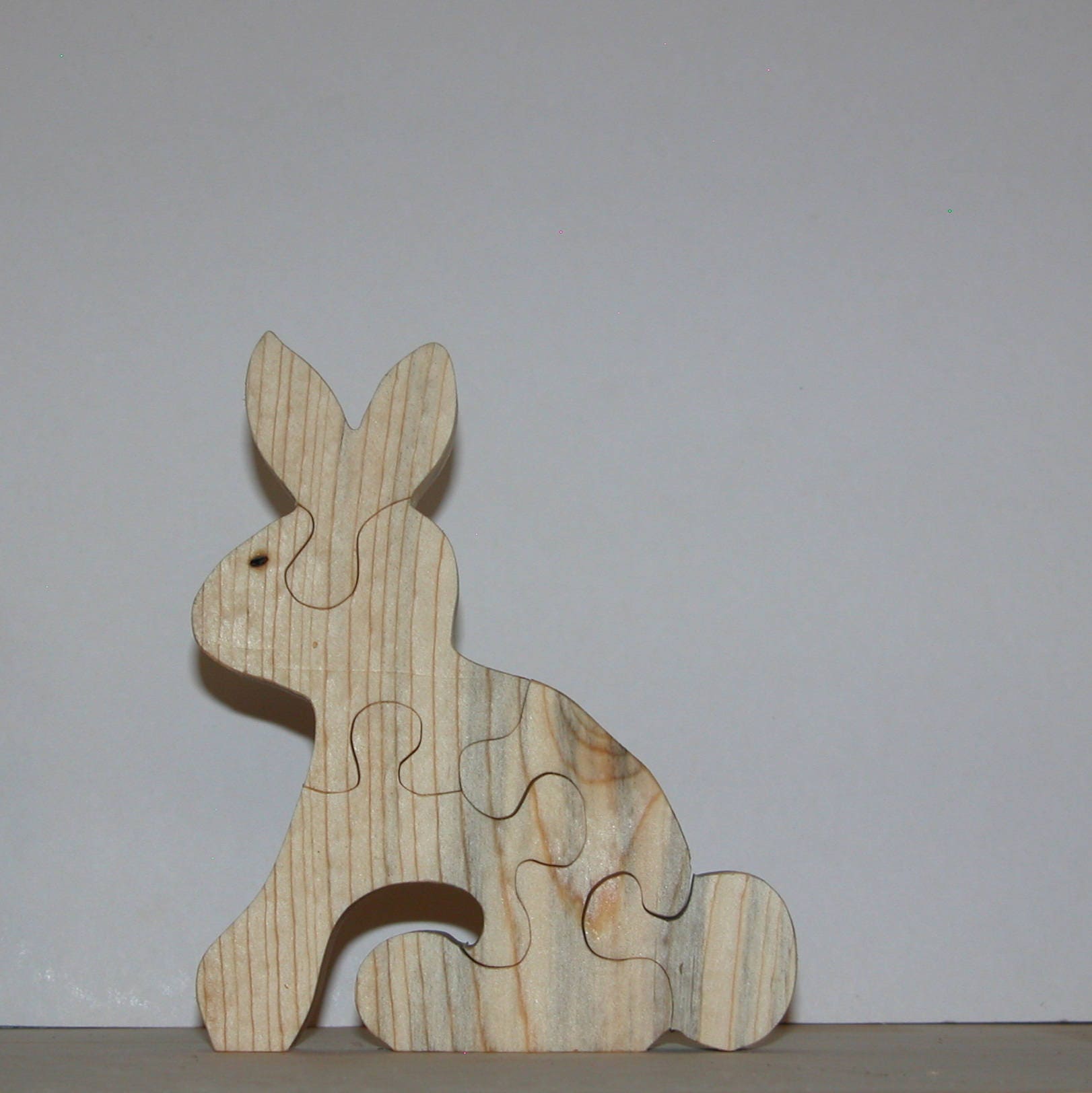 Rabbit Puzzle for Children Kid's Bunny Puzzle Wooden