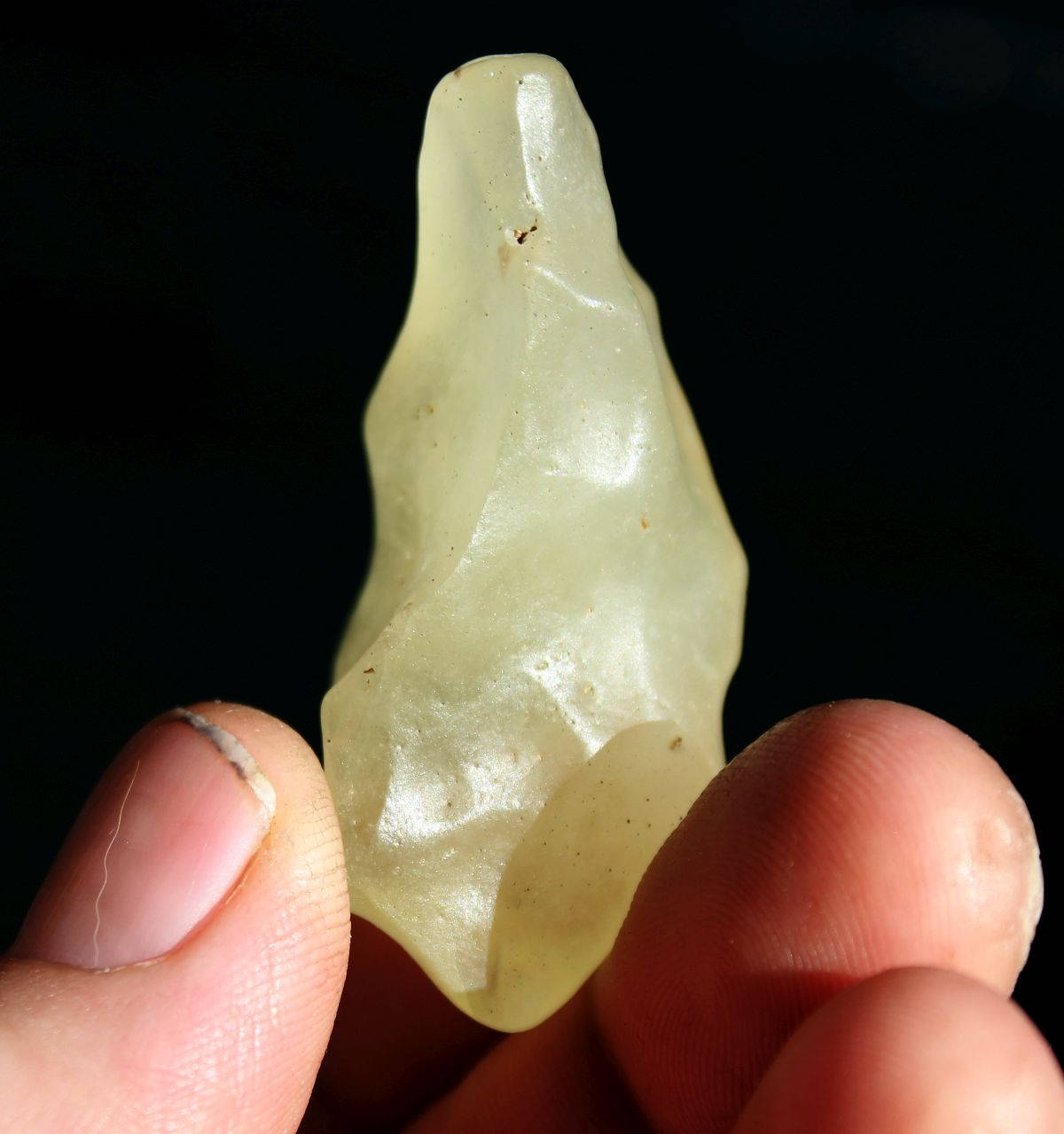 Libyan Gold Tektite Yellow Desert Glass from Egypt King Tut Stone
