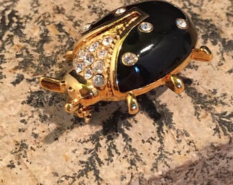 St John Ladybug brooch