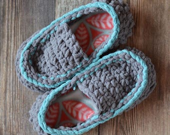 Women's Quick and Cozy Slippers Crochet PATTERN PDF DOWNLOAD