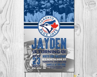 Blue Jays Birthday Invitations 6