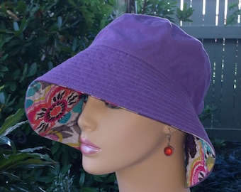 Chemo Hat Sun Hat Floppy Hat Made in the USA Alopecia Hair Loss Hat SMALL-MEDIUM