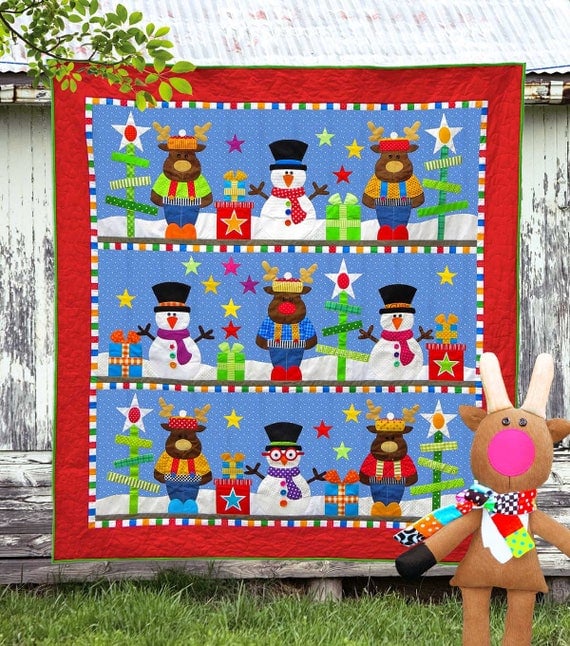 CHRISTMAS Pattern Bundle | Quilt Patterns | Toy Patterns | PDF Pattern | Christmas Quilts | Snowmen | Kids Quilts | Reindeer