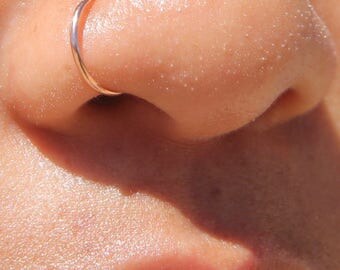 Body Jewelry Fake Nose Ring-Fake Nose Ring-Fake Piercing- Gold Nose Ring-Fake Septum Ring- Septum Ring- Faux Nose Ring- Faux Septum Ring