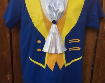 ADULT_beauty and the beast shirt, beast shirt, Prince Charming , beauty and the beast party, ADULT, prince, belle, beast custom