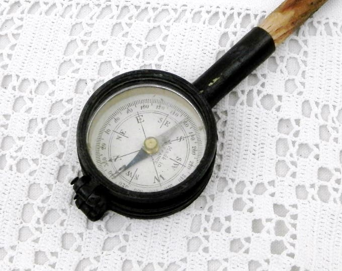 Antique French Compass, Mirror and Opera Glasses "La Parisienne", Curios from France, Flea Market Finds, Country Brocante Decor, Binoculars