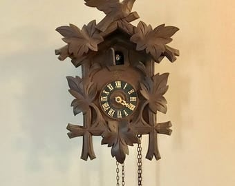 Authentic Vintage Large German 8 Day Cuckoo Clock by Schatz