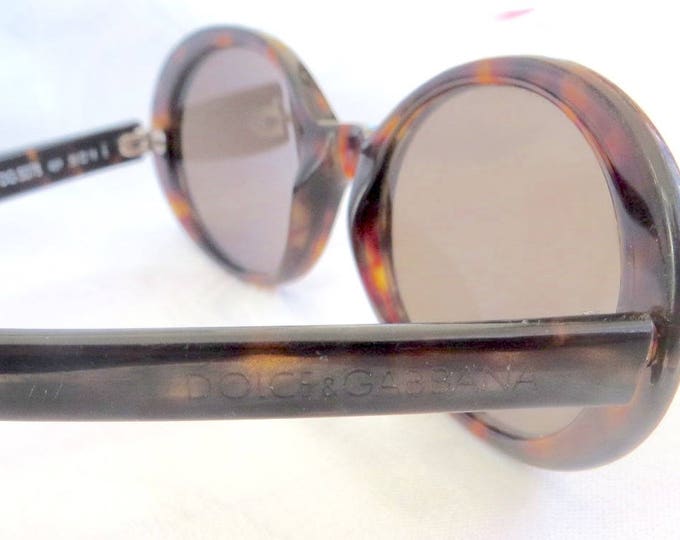 Vintage Dolce and Gabbana Sunglasses, Ladies Tortoise Glasses, DG 507S, Authentic Italian Designer Sunglasses