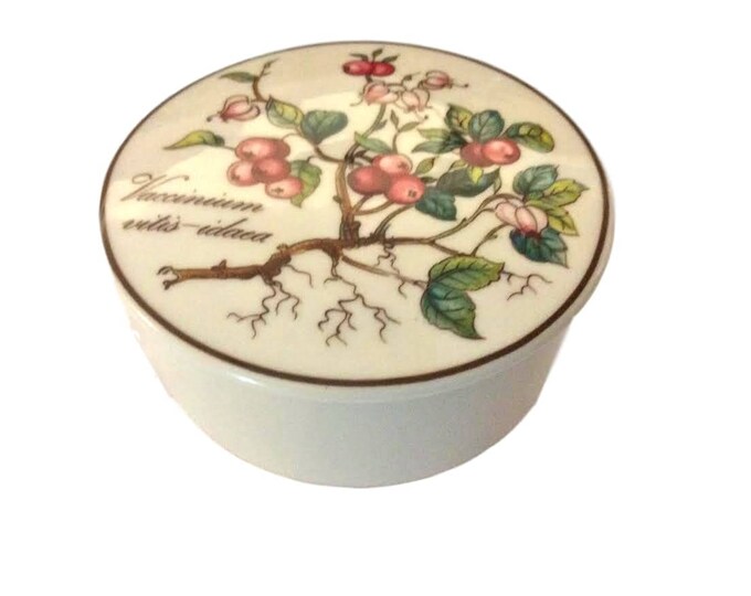 Villeroy & Boch Botanica Porcelain Candy Dish, 4 Inch, VACCINIUM, Luxembourg Vintage Trinket Box, Christmas Gift