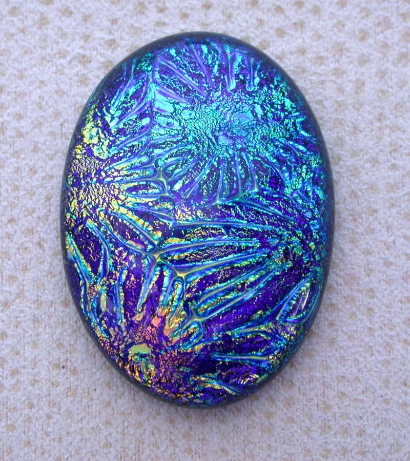 26x36mm Multi Layered Dichroic Glass Cabochons Starry
