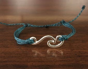 Custom Waterproof Ocean Wave Bracelet - Made to Order - Custom Bracelet - Unisex