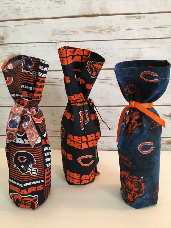 Chicago Bears Wine Or Bottle Gift Bag