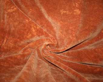 Hand-dyed Velvet - Primitive Pumpkin - Fat Eighth 16" x 15"
