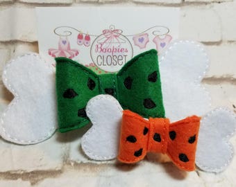 Bow Styled Headbands for Girls, Girl 3D Bow Barrette Headband, Flintstones Little girl Bow, Pebbles Bow, Pebbles Headband, Stone Age Bow