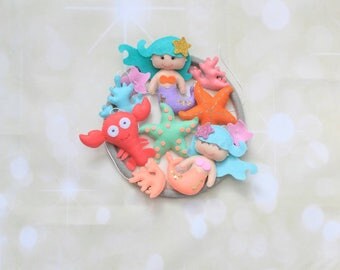 Mermaid baby mobile crib Under the sea decoration Ocean animals mobile Mermaid nursery decor Baby girl mobile sea animals cot mobile