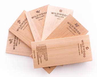 Grilling Planks Variety Pack (6 Wood Types): Father's Day, Husband Gift, For Him, Boyfriend Gift, Dad Gift, Man Gift, BBQ, Outdoors, Cooking