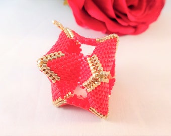Christmas Tree Ornament, Red Housewarming Gift, Holiday Decor, Red Christmas Tree Decoration, Decoration for the Xmas Tree, Holiday Gift