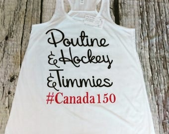 Canada 150 Canada Quotes Adult Womens Tank - Made in canada, womens tank, custom tees, shirt with saying, funny tee, workout tank, ladies