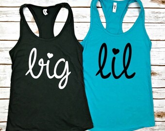 Big and little Tanks, tank top, womens tank, women's tank top, women's tank, sorority tank top, big and little, big and little shirts