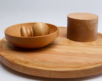 Not Your Everyday Wood Lazy Susan | Affordable Wood Lazy Susan in Maple
