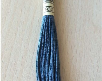 DMC stranded 930 gray slate six strands