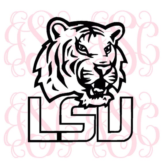 LSU vinyl decal