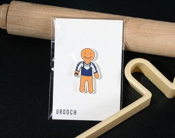 Pokemon Team Mystic Gingerbread Parody Illustration Shrink Plastic Brooch