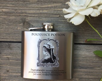 PolyJuice Potion Flask, Stainless Steel 5oz