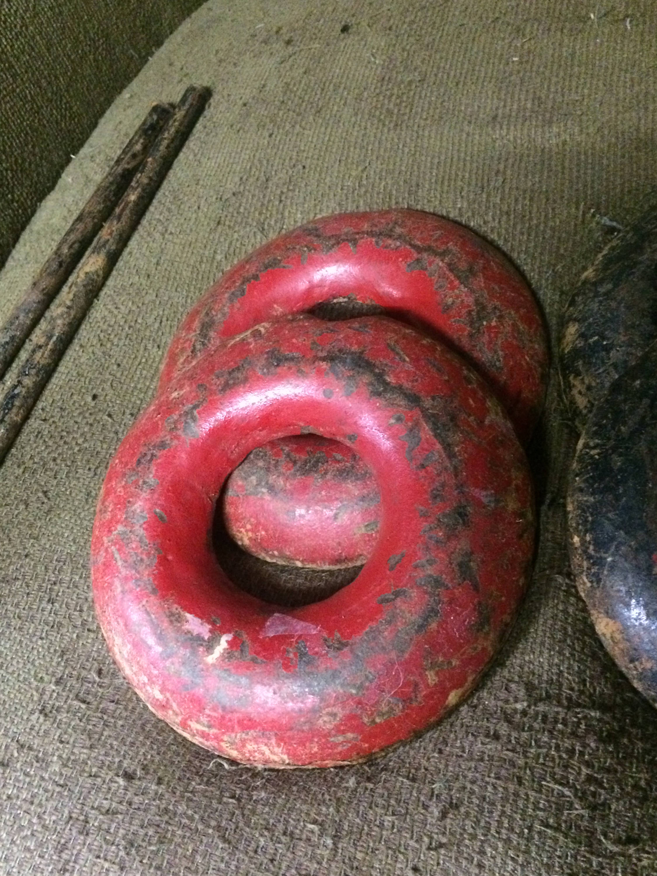 Set of 4 Iron QUOITS Throwing Pitching Yard Game Mifflinburg Products