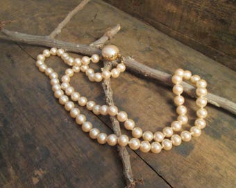 vintage miriam haskell pearl necklace