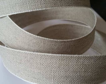 Lace, Ribbon 100% natural linen, 2.8 cm wide. Sold per 1 meter