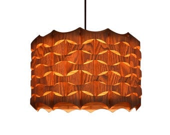Wood Pendant Light - Modern Chandelier Lighting - Hanging Dining Lamp -Ceiling Light Fixture-Eco-friendly-design lamp-Lighting-pendant light