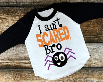 Boys Halloween Shirt - Halloween Shirts for Toddlers - Halloween Shirts Baby Boy - Raglan Shirt for Baby - Vinyl Boy Shirts - T-shirts